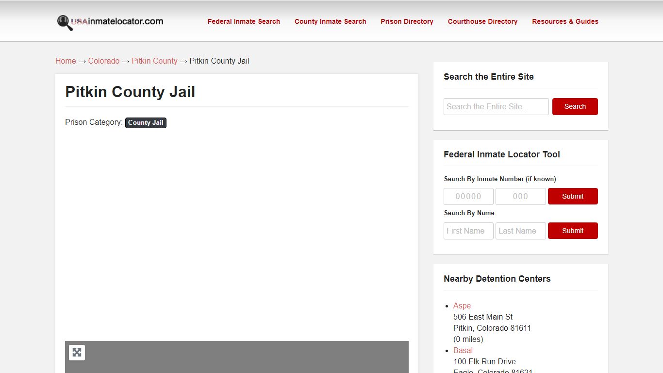 Pitkin County Jail | USA Inmate Locator