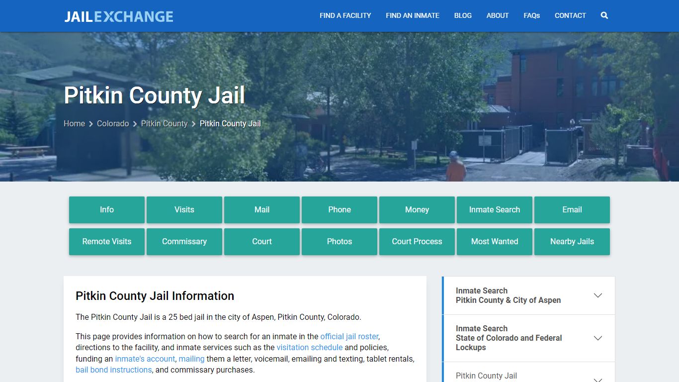 Pitkin County Jail, CO Inmate Search, Information