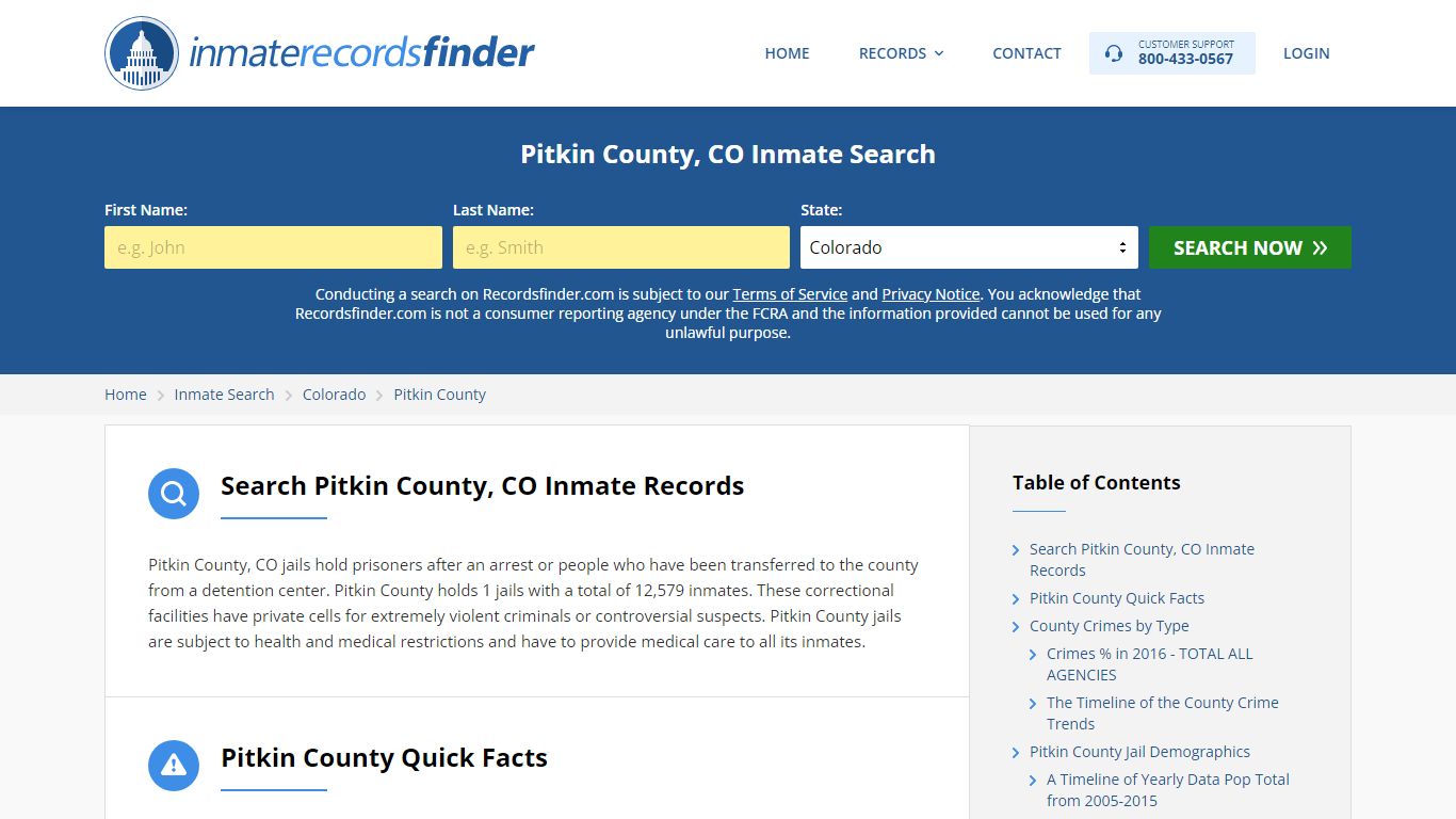 Pitkin County, CO Inmate Lookup & Jail Records Online